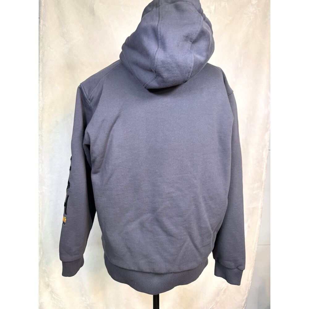 ARIAT Rebar Hoodie Mens Grey Heavy Jacket Full Zip Country Work Wear Size M - Picture 3 of 6